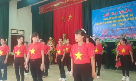  Xã Định Thành ra mắt các Các câu lạc bộ Dân vũ-Bóng chuyền hơi