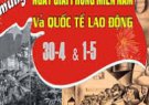 Bài tuyên truyền kỷ niệm 49 năm Ngày giải phóng miền Nam 30/4, và lịch sử ngày quốc tế lao động 1/5
